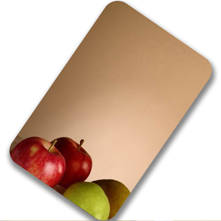 8K镜面香槟金色不锈钢板